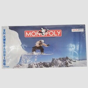 Monopoly Snowboarding Edition 2004 Board Game Pewter Tokens New Factory Sealed